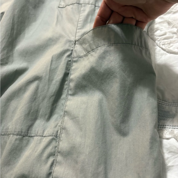 Roni Rabl Light Gray Wide Leg Culottes/Capri Pants. Zipper Button Closure Size M - Picture 14 of 15